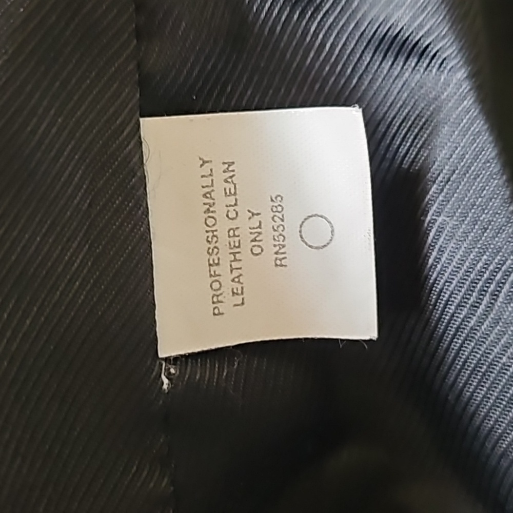 Express Distressed Leather Double Button Collar T… - image 7